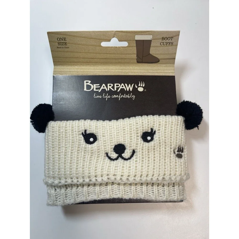 BEARPAW Ivory Bear Boot Cuff New